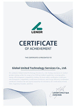 La CINA Global United Technology Services Co.,Ltd. Certificazioni